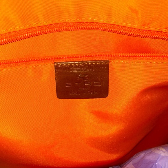 Etro RARE Paisley Stylish Brown Patterned Crossbody Bag Unisex - Picture 3 of 10